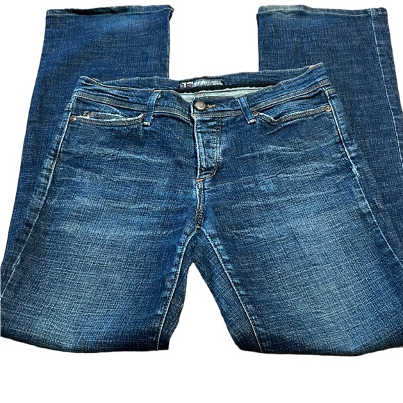 Joes Jeans Blue Button Fly Boot Cut Made in the USA Size 28 - Picture 2 of 9